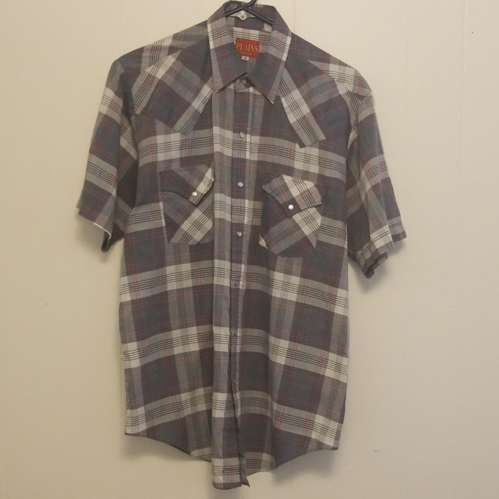 Short Sleeve men's snap-button western shirt